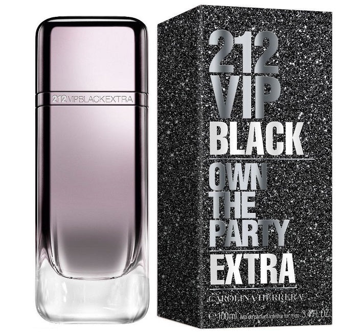 212 VIP BLACK OWN THE PARTY EXTRA * Carolina Herrera 3.4 oz EDP Men Cologne