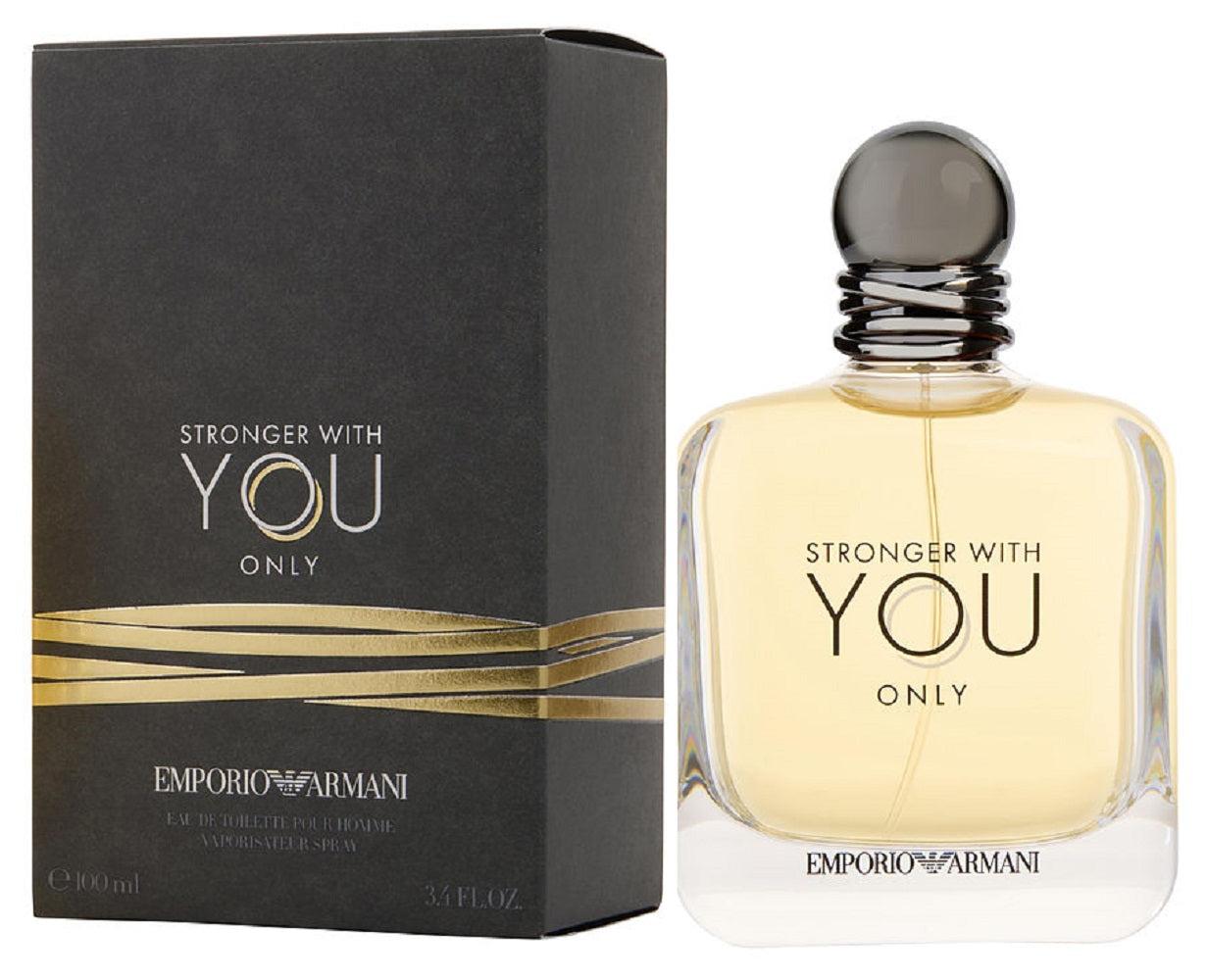 ARMANI STRONGER WITH YOU ONLY * Giorgio Armani 3.4 oz / 100 ml EDT Men Cologne