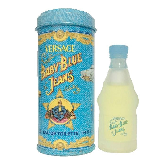 BABY BLUE JEANS * Versace 0.25 oz / 7.5 ml Miniature EDT Women Splash