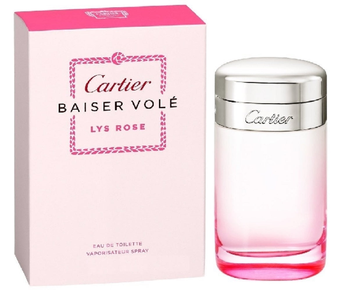 BAISER VOLE LYS ROSE * Cartier 3.3 oz / 100 ml EDT Women Perfume Spray
