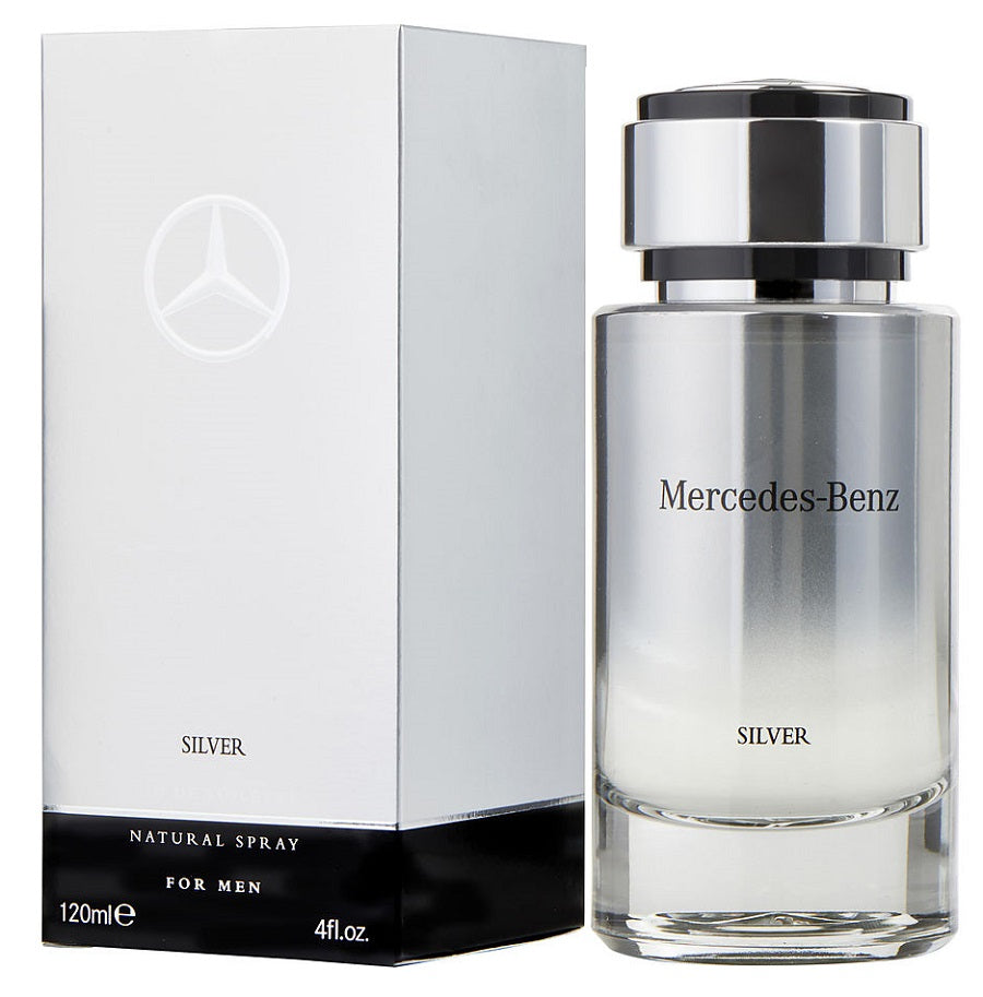 SILVER * Mercedes-Benz 4.0 oz / 120 ml Eau De Toilette Men Cologne Spray