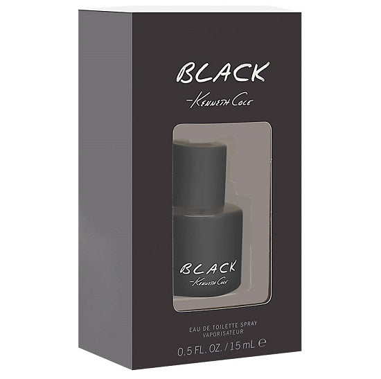 BLACK * Kenneth Cole 0.5 oz / 15 ml MINI Eau de Toilette (EDT) Men Cologne Spray