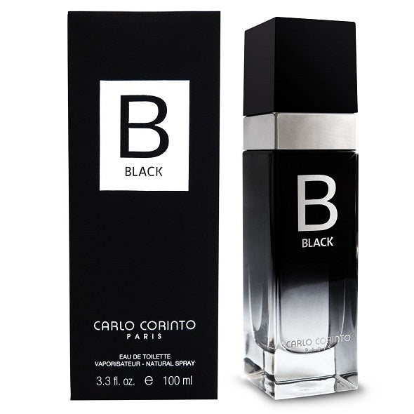 BLACK * Carlo Corinto 3.3 oz / 100 ml Eau de Toilette (EDT) Men Cologne Spray