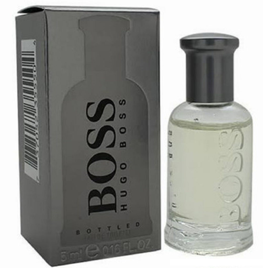 BOSS BOTTLED * Hugo Boss 0.16 oz / 5 ml Miniature Eau de Toilette Men Splash