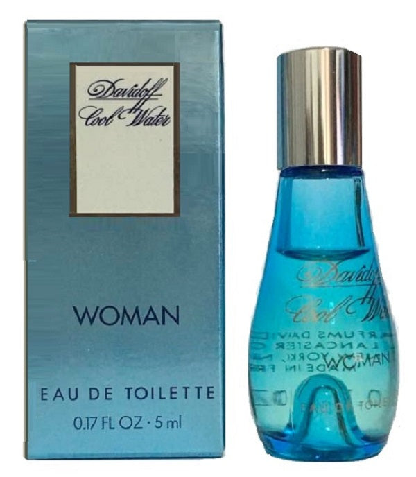 COOL WATER * Davidoff 0.17 oz / 5 ml Mini EDT Women Perfume Splash