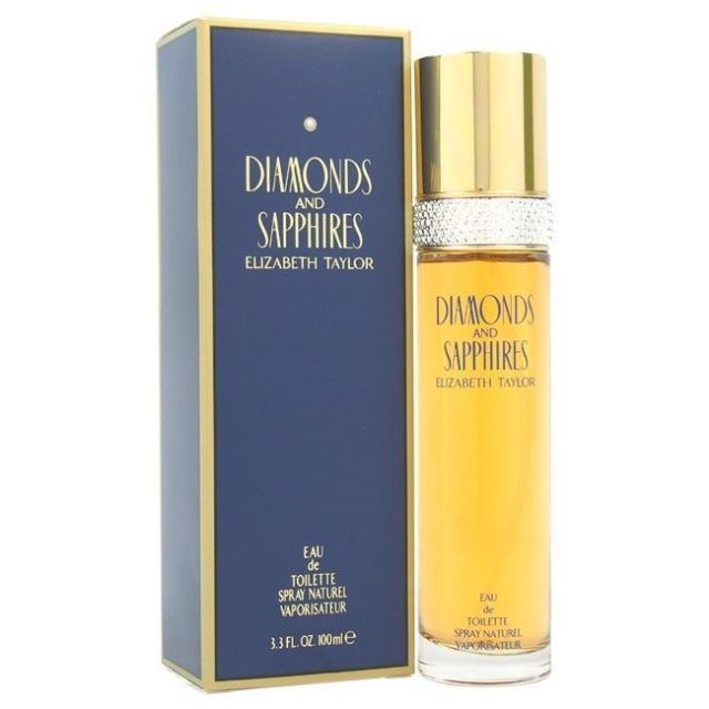 DIAMONDS & SAPPHIRES * Elizabeth Taylor 3.3 oz / 100 ml EDT Women Perfume Spray