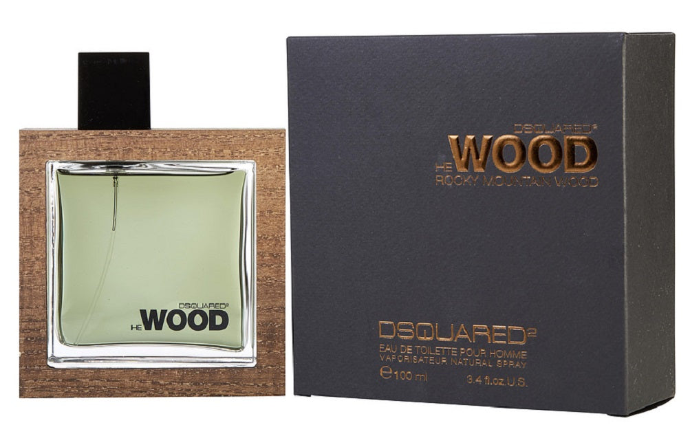 HE WOOD ROCKY MOUNTAIN * Dsquared2 3.4 oz / 100 ml EDT Men Cologne Spray