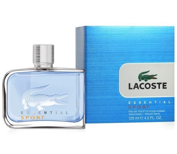 ESSENTIAL SPORT * Lacoste 4.2 oz / 125 ml Eau de Toilette Men Cologne Spray