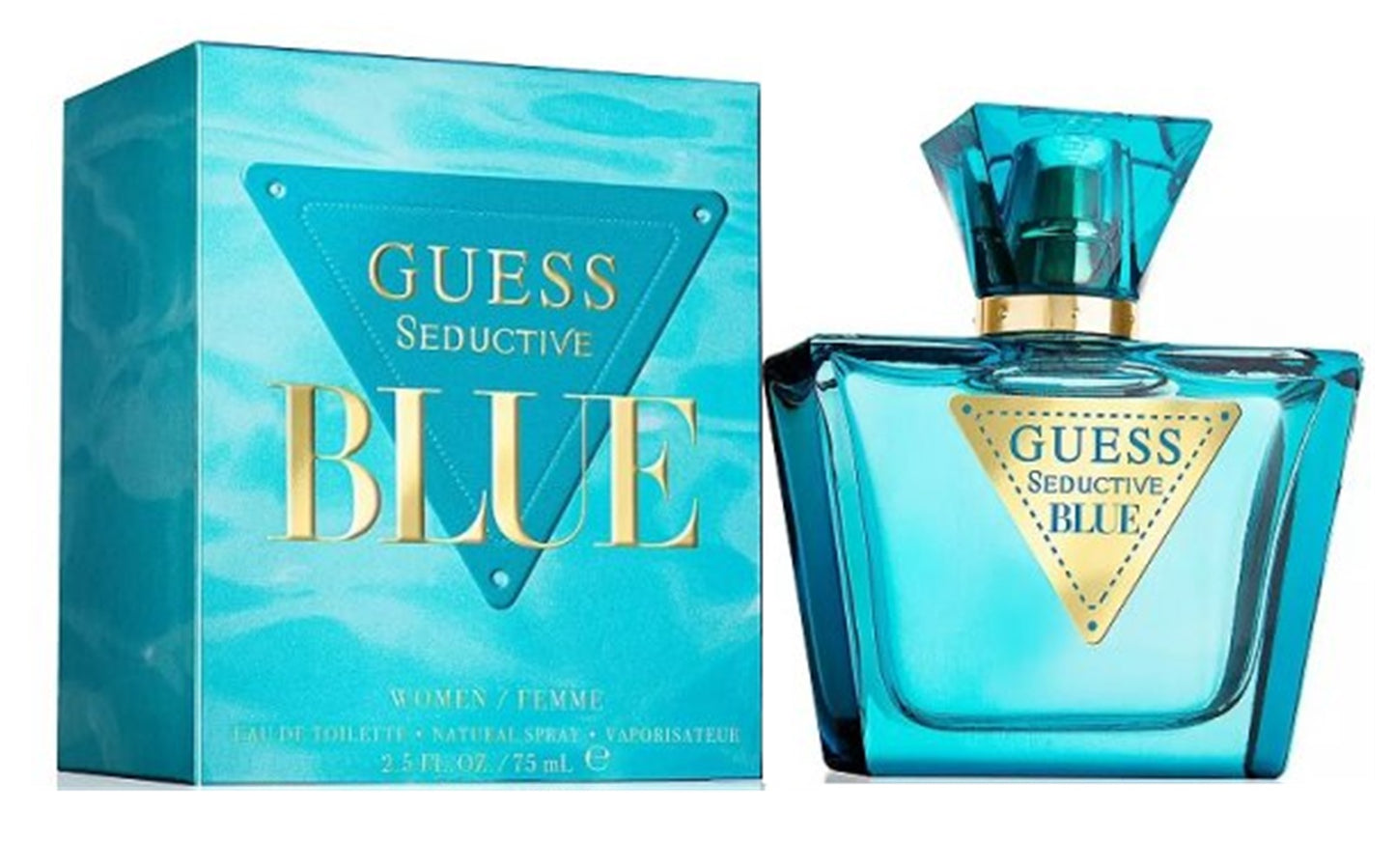 GUESS SEDUCTIVE BLUE * Guess 2.5 oz / 75 ml EDT Women Perfume Spray