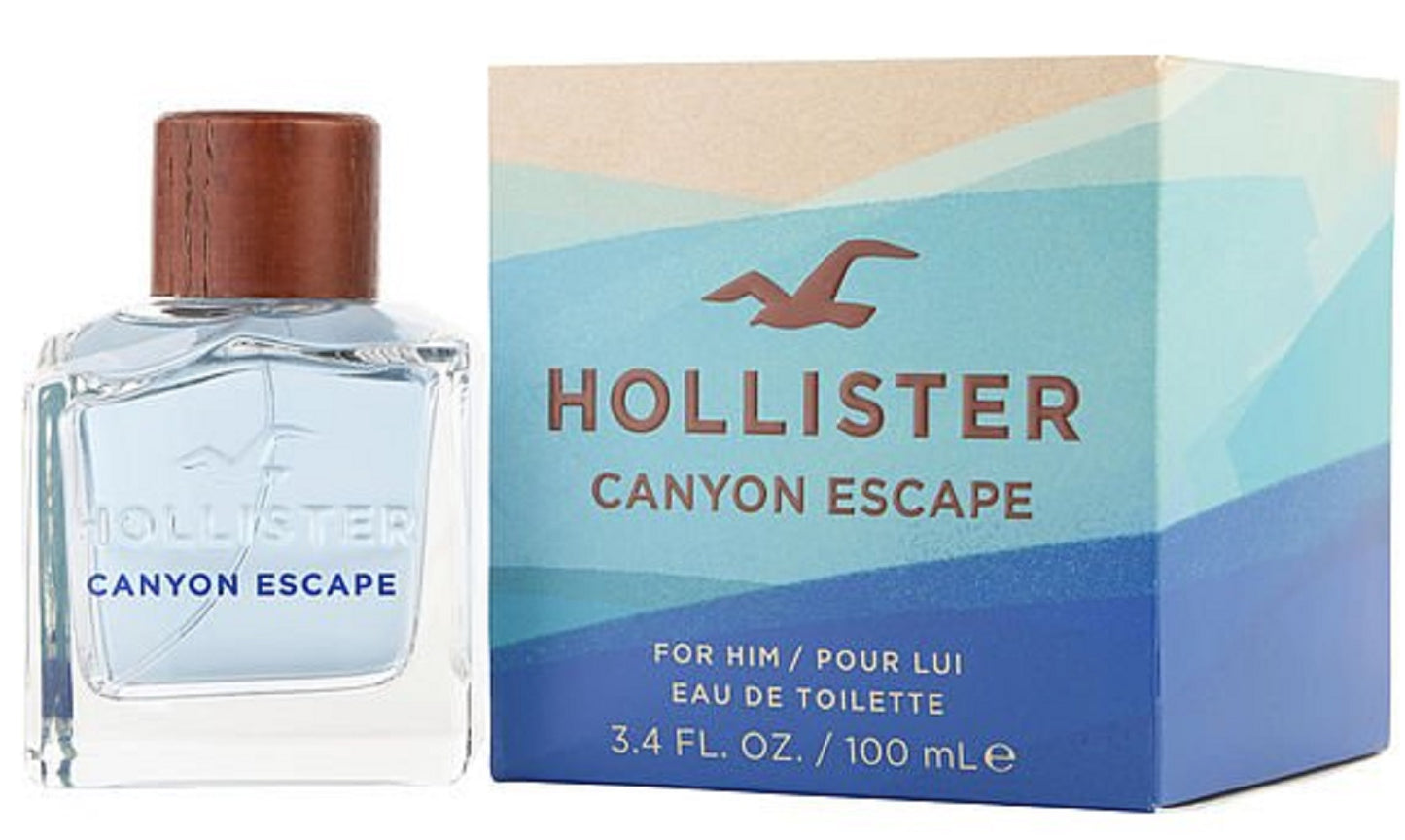 CANYON ESCAPE * Hollister 3.4 oz / 100 ml Eau de Toilette (EDT) Men Cologne