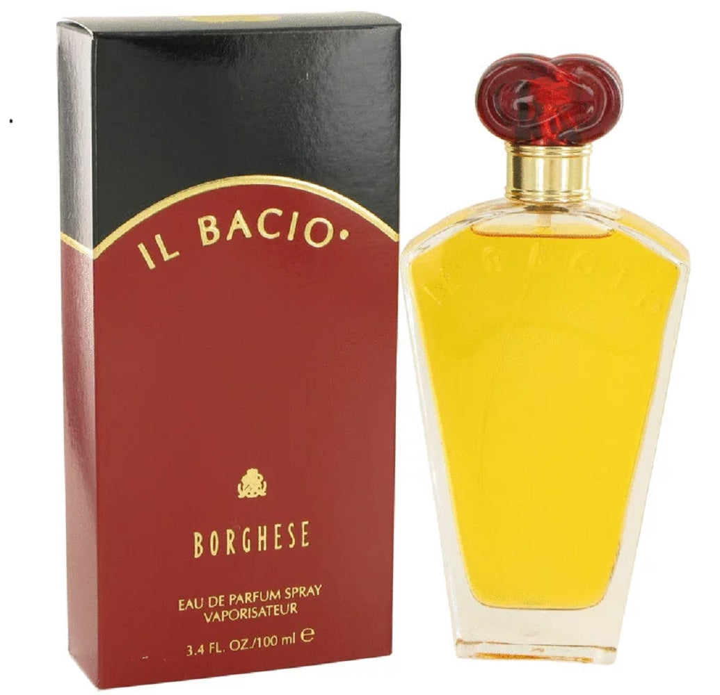 IL BACIO * Borghese 3.4 oz / 100 ml Eau de Parfum " EDP " Women Perfume Spray