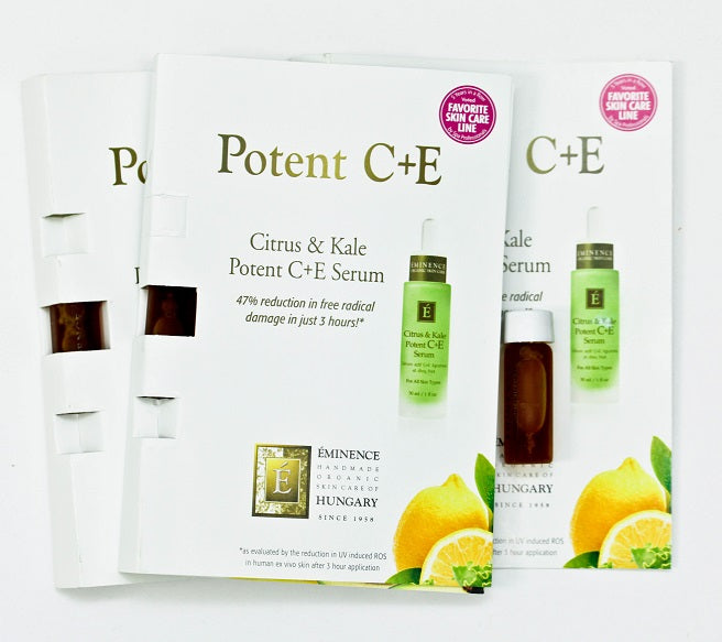 EMINENCE ORGANIC SKIN CARE Citrus & Kale Potent C+E Serum 0.10 oz (Set of 3)