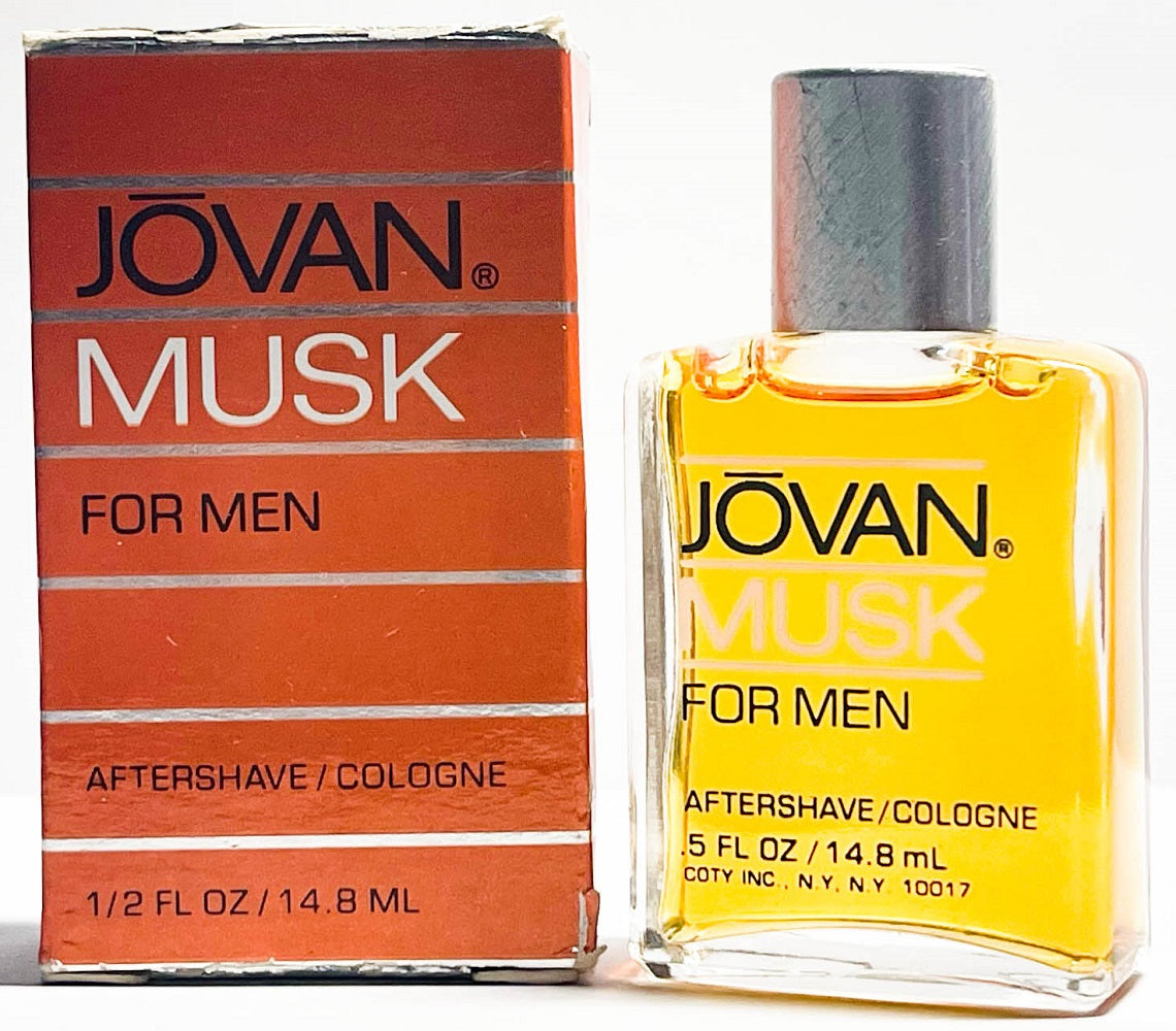 JOVAN MUSK * Coty 0.5 oz / 14.8 ml Miniature After Shave Men Cologne Splash