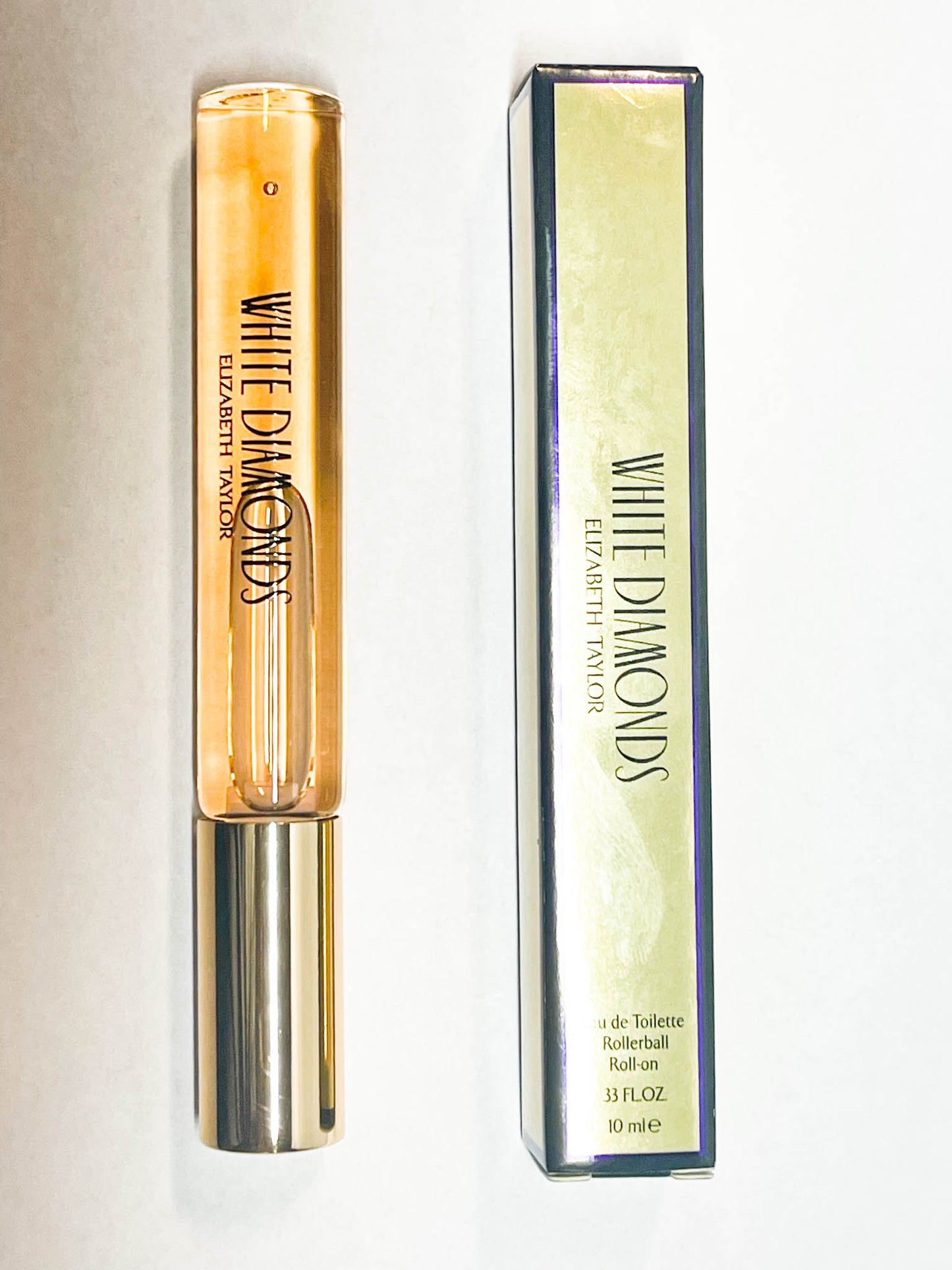 WHITE DIAMONDS * Elizabeth Taylor 0.33 oz / 10 ml Eau de Toilette Rollerball