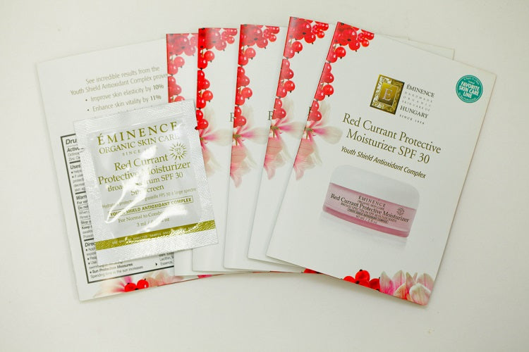 EMINENCE Red Currant Protective Moisturizer SPF30 / 0.10 oz Set of 6 Travel Size