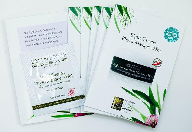 EMINENCE Eight Greens Phyto Masque - Hot 0.10 oz / 3 ml Set of 6 Travel Size