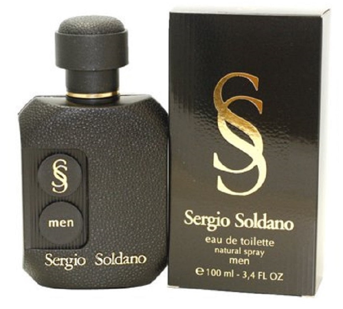 SERGIO SOLDANO BLACK 3.4 oz / 100 ml Eau de Toilette (EDT) Men Cologne Spray