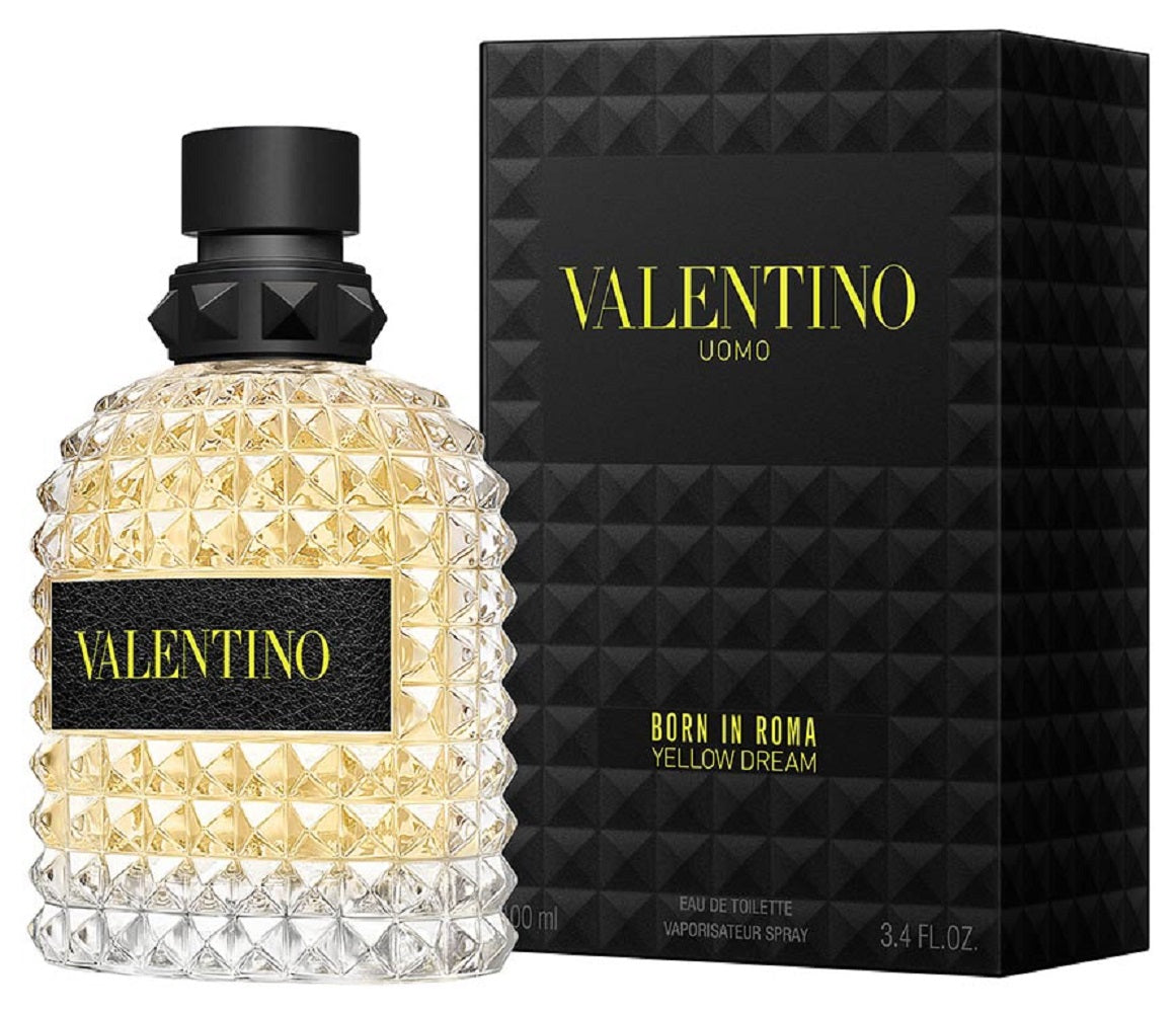 VALENTINO UOMO BORN IN ROMA YELLOW DREAM 3.4 oz / 100 ml EDT Men Cologne Spray