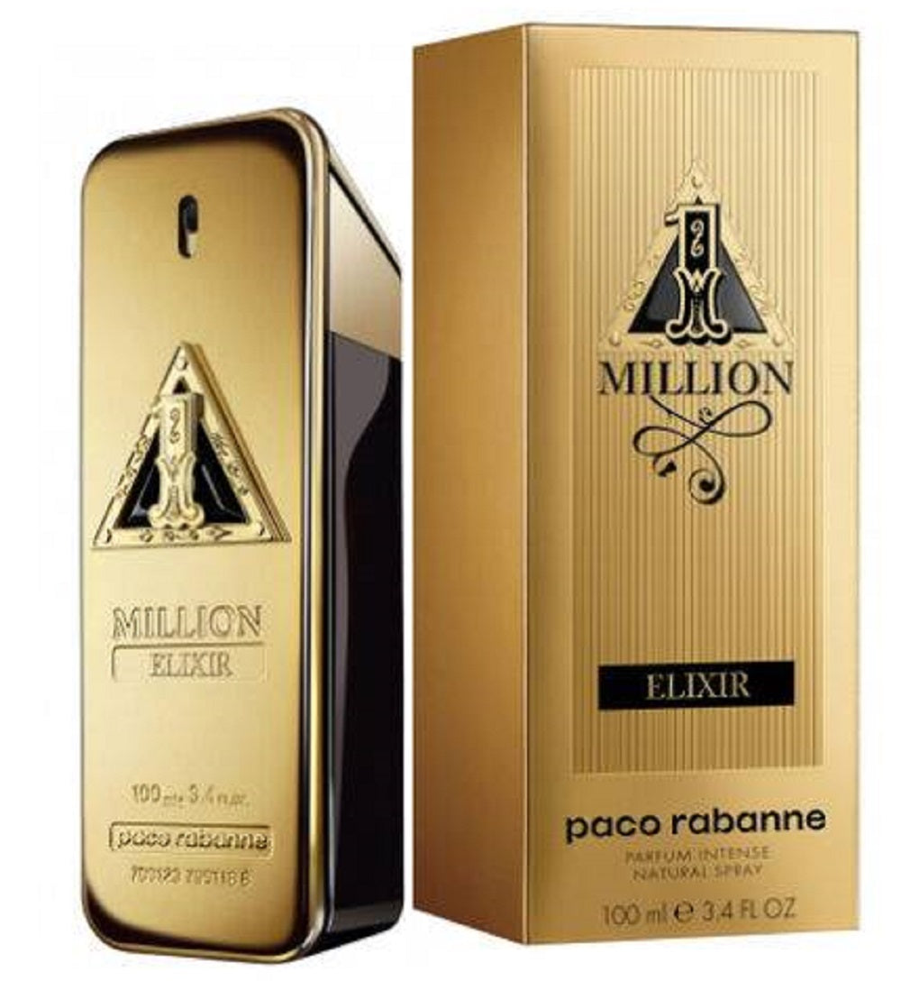 1 MILLION ELIXIR * Paco Rabanne 3.4 oz / 100 ml Parfum Intense Men Cologne Spray