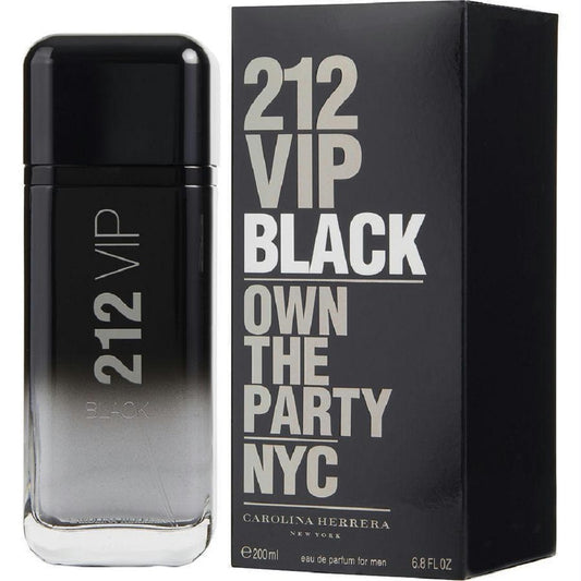 212 VIP BLACK * Carolina Herrera 6.8 oz / 200 ml EDP Men Cologne Spray