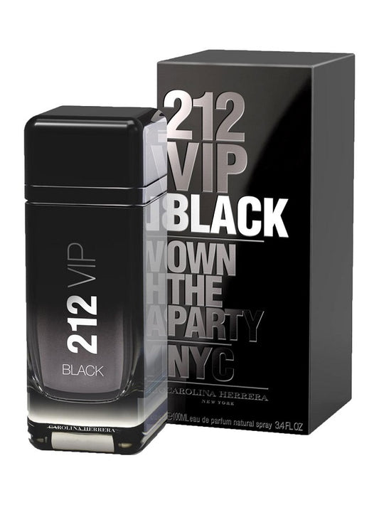 212 VIP BLACK * Carolina Herrera 3.4 oz / 100 ml EDP Men Cologne Spray