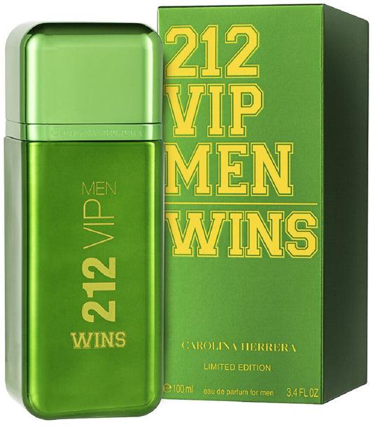 212 VIP MEN WINS * Carolina Herrera 3.4 oz / 100 ml Eau De Parfum Men Cologne