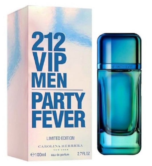 212 VIP MEN PARTY FEVER * Carolina Herrera 3.4 oz / 100 ml EDT Men Cologne Spray