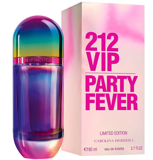 212 VIP PARTY FEVER * Carolina Herrera 2.7 oz / 80 ml EDT Women Perfume Spray