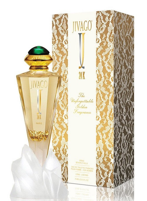 24K THE UNFORGETTABLE GOLDEN FRAGRANCE * Jivago 2.5 oz / 75 ml EDT Women Spray
