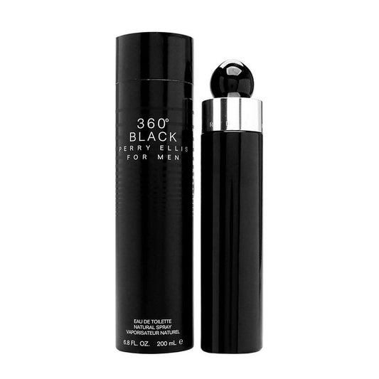 360 BLACK * Perry Ellis 6.8 oz / 200 ml Eau De Toilette Men Cologne Spray
