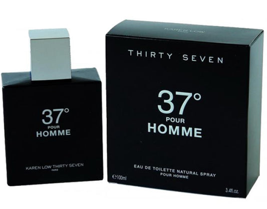 37 POUR HOMME * Karen Low 3.4 oz / 100 ml Eau De Toilette Men Cologne Spray