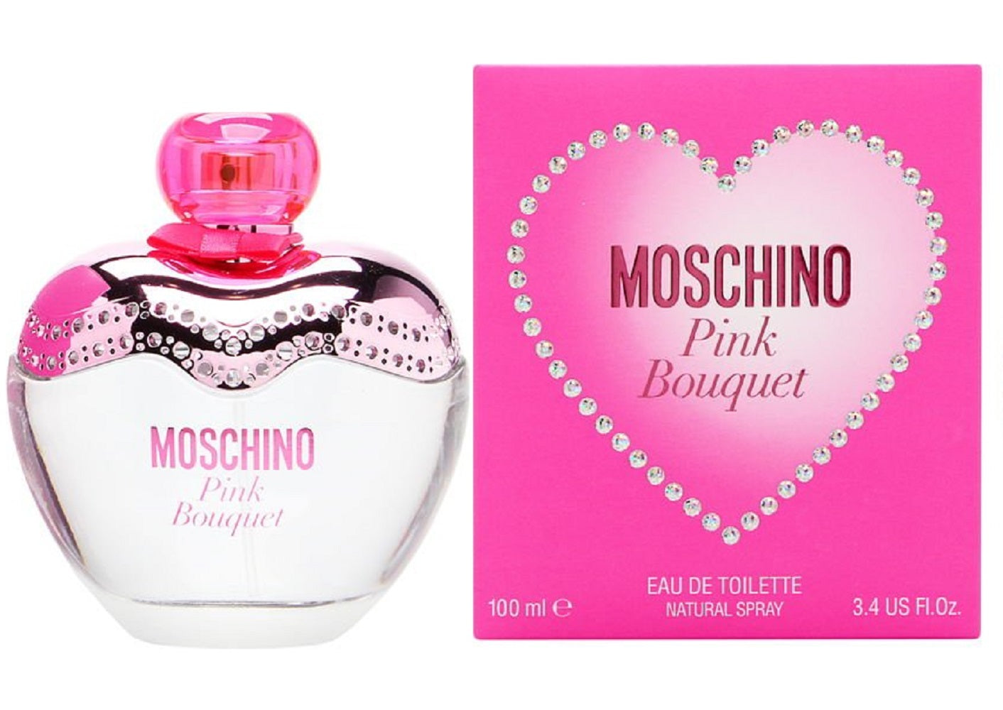PINK BOUQUET * Moschino 3.4 oz / 100 ml Eau de Toilette Women Perfume Spray