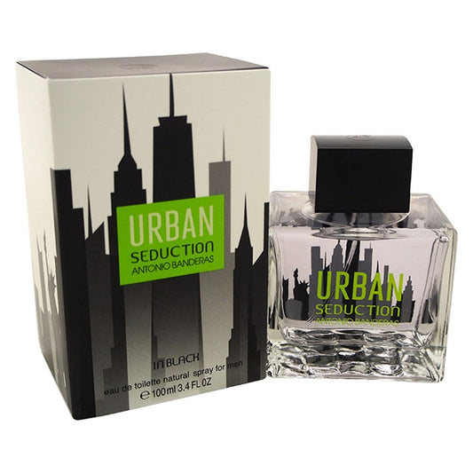 URBAN SEDUCTION IN BLACK * Antonio Banderas 3.4 oz / 100 ml EDT Men Cologne
