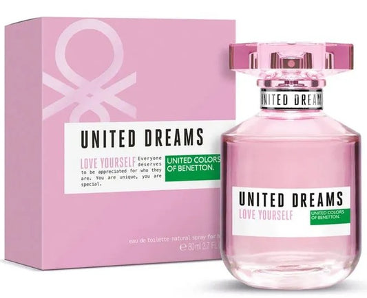 UNITED DREAMS LOVE YOURSELF * Benetton 2.7 oz / 80 ml EDT Women Perfume Spray