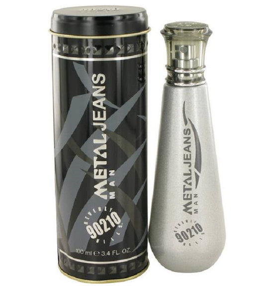 90210 METAL JEANS * Beverly Hills 3.4 oz / 100 ml Eau de Toilette Men Cologne