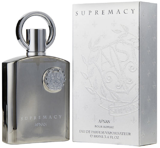 SUPREMACY SILVER * Afnan 3.4 oz / 100 ml Eau de Parfum Men Cologne Spray