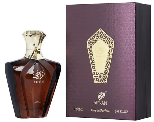 TURATHI BROWN * Afnan 3.0 oz / 90 ml Eau de Parfum Men Cologne Spray