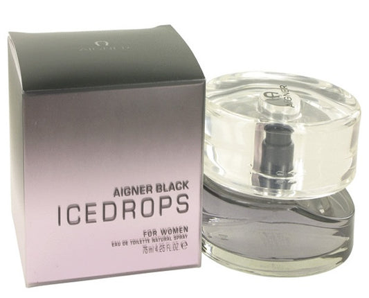 AIGNER BLACK ICEDROPS 2.5 oz / 75 ml EDT Women Perfume Spray * New in Box