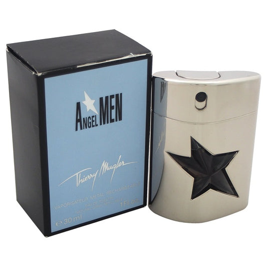 ANGEL MEN METAL * Thierry Mugler 1.0 oz / 30 ml EDT Men Refillable Spray