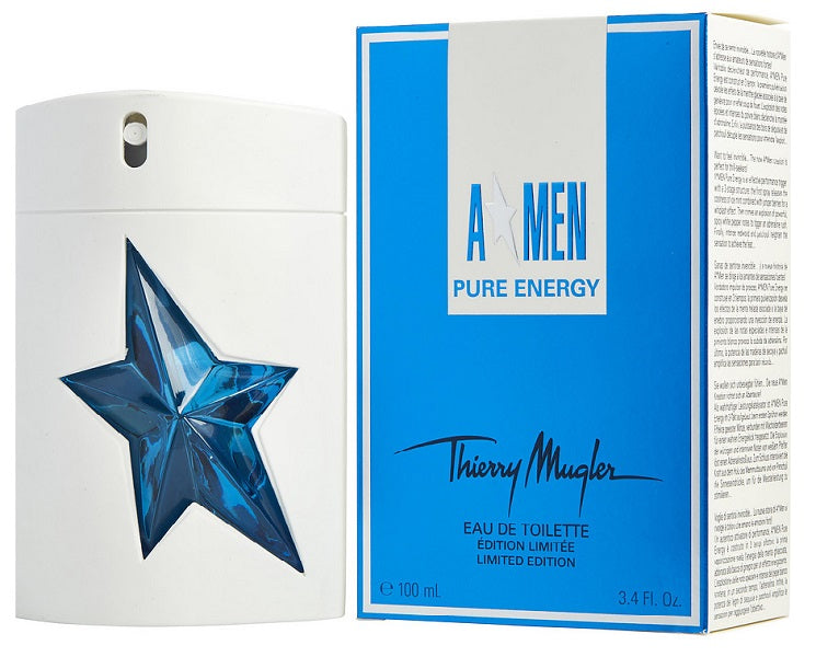 ANGEL MEN PURE ENERGY * Thierry Mugler 3.4 oz / 100 ml Eau de Toilette Men Spray