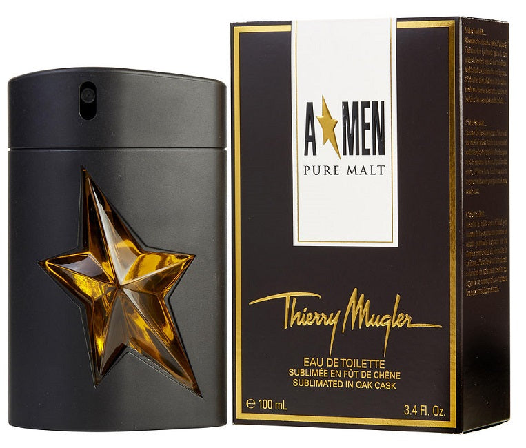 ANGEL MEN PURE MALT * Thierry Mugler 3.4 oz / 100 ml Eau de Toilette Men Spray