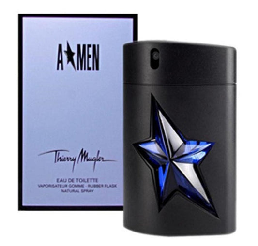 ANGEL MEN RUBBER FLASK * Thierry Mugler 1.0 oz / 30 ml Eau de Toilette Men Spray