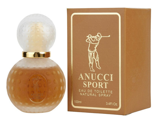 ANUCCI SPORT 3.4 oz / 100 ml Eau de Toilette " EDT " Men Cologne Spray