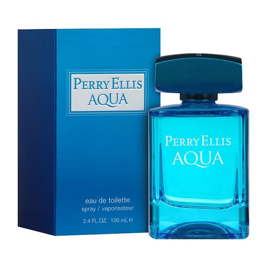 AQUA * Perry Ellis 3.4 oz / 100 ml Eau De Toilette (EDT) Men Cologne Spray