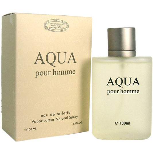 AQUA POUR HOMME * Royal Fragrance 3.4 oz / 100 ml EDT Men Cologne Spray