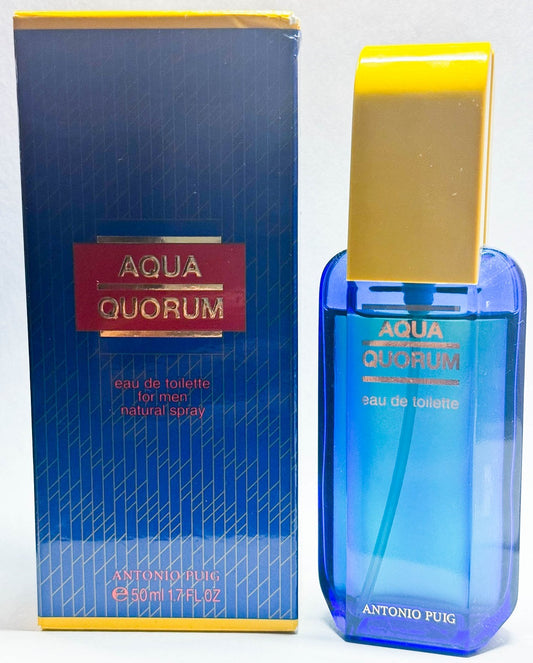 AQUA QUORUM * Antonio Puig 1.7 oz / 50 ml Eau De Toilette Men Cologne Spray