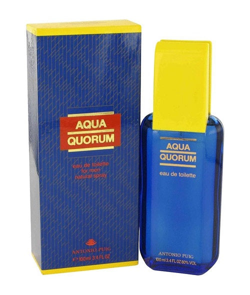 AQUA QUORUM * Antonio Puig 3.4 oz / 100 ml Eau De Toilette Men Cologne Spray