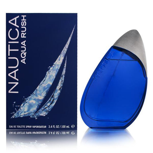 AQUA RUSH * Nautica 3.4 oz / 100 ml Eau de Toilette Men Cologne Spray