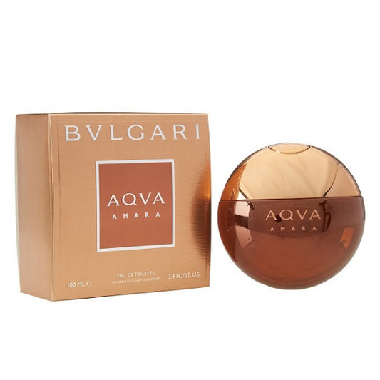 AQVA AMARA * Bvlgari 3.4 oz / 100 ml Eau De Toilette (EDT) Men Cologne Spray