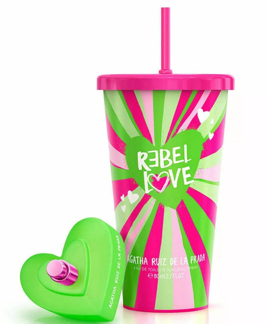 REDEL LOVE (Smoothie Cup) * Agatha Ruiz De La Prada 2.7 oz / 80 ml EDT Women